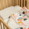 Baby beddengoed set I dekbed met kussen 95x75 ABSTRACTION DOTS GRIJS-Sensillo
