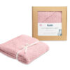 Swaddle deken met capuchon -100% Bamboe - Cadeau - Roze