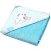 Babyono Badcape - Bamboo - Blauw -100×100 cm